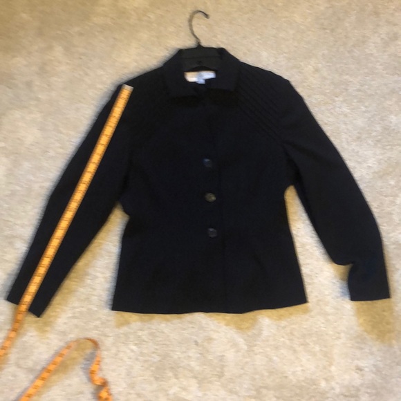 NEW Larry Levine Suit Coat, Black Size 8 - Picture 7 of 9